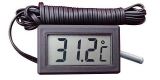 Teploměr TPM-10 LCD Digitální ukazatel teploty se sondou - teploměr černý