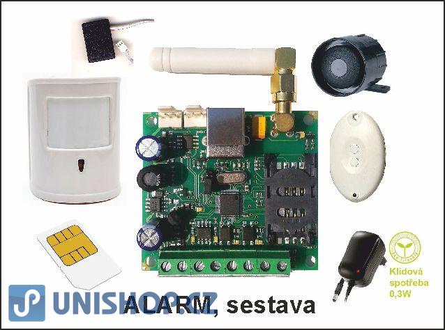 Bezdrátový GSM mini alarm - sestava