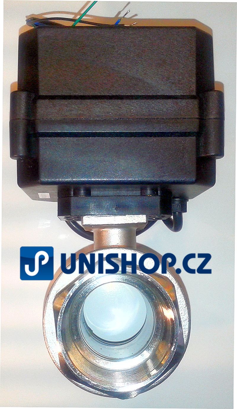 A100-T32N kulový zónový ventil NEREZ se servopohonem napětí 110 - 230 V AC