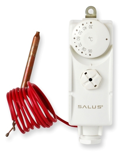 Fotografie SALUS AT 10F je termostat s externím kapilárovým čidlem, vhodný zejména pro nast