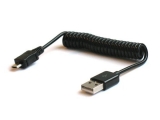 Kabel kroucený USB 2.0 konektor USB A / MICRO USB 1m
