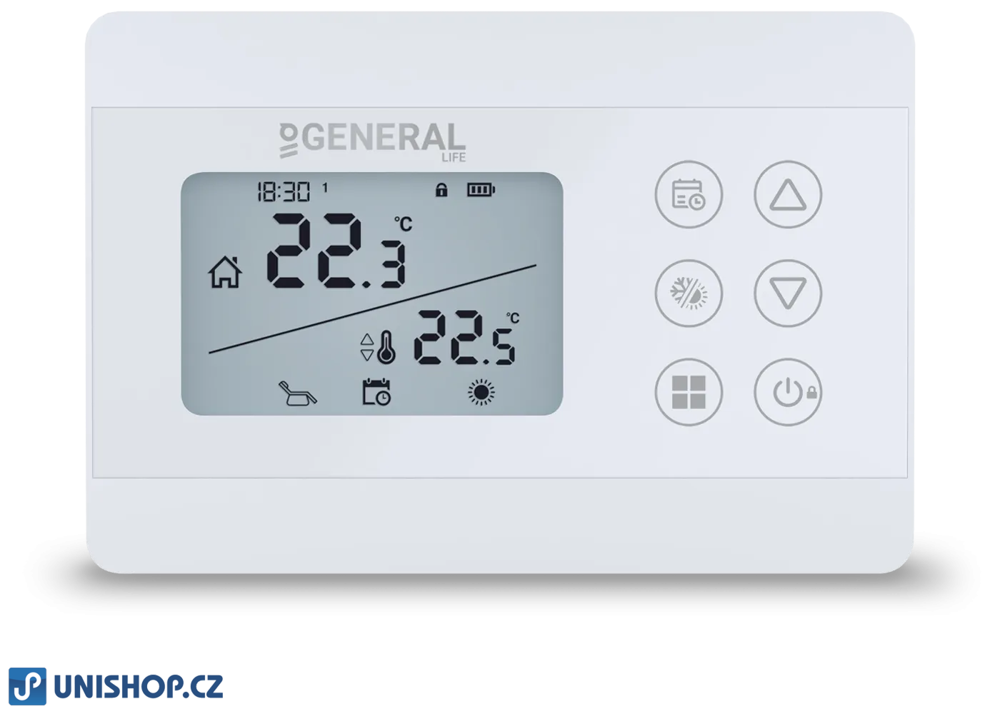 Termostat General Life HT300S, programovatelný termostat