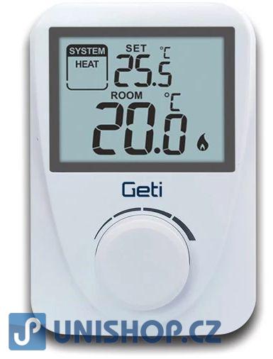 Jednoduchý drátový termostat GETI GRT01 drátový